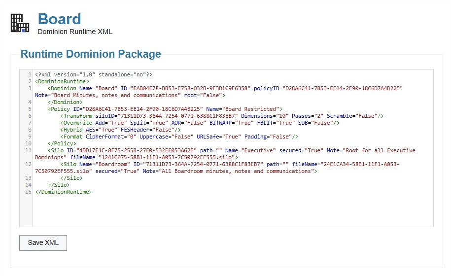 Dominion XML